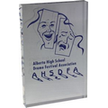 Clear Rectangular Acrylic Paper Weight (4"x 6"x 3/4") (Screen Printed)